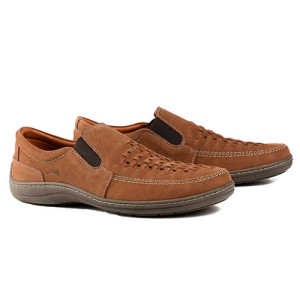 L'Homme Moderne Mocassins cuir tressé confort