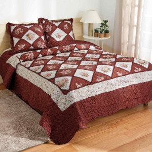 L'Homme Moderne Couvre-lit patchwork Cottage + 2 taies OFFERTES