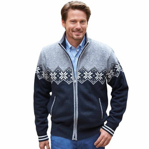 L'Homme Moderne Blouson jacquard polar fleece