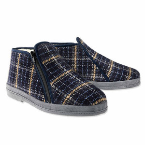 L'Homme Moderne Chaussons montants fourrés laine