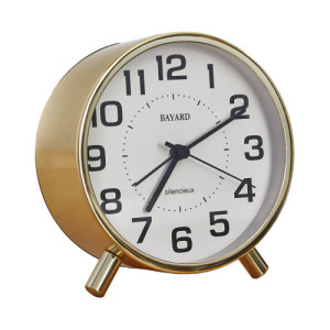 L'Homme Moderne Réveille-matin silencieux gold