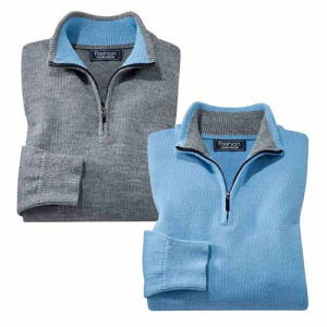 L'Homme Moderne Pulls zippés laine - les 2
