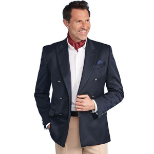 L'Homme Moderne Blazer croisé navy