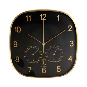 L'Homme Moderne Horloge thermo-hygro radiopilotée