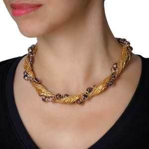 L'Homme Moderne Collier rivière de perles Murano