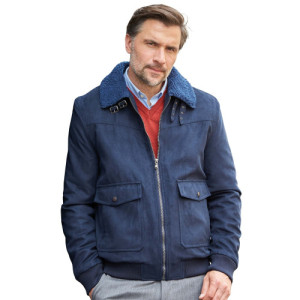 L'Homme Moderne Blouson aviateur Micro-Skin(r)