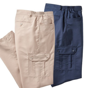 L'Homme Moderne Pantalons "battle" microfibre - les 2