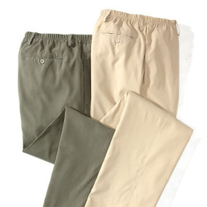 L'Homme Moderne Pantalons microfibre "Summer light" - les 2