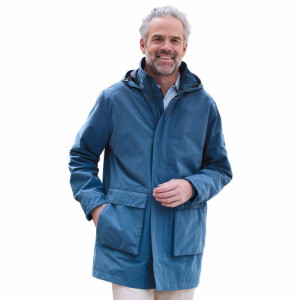 L'Homme Moderne Parka Bleu Atlantique