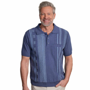 L'Homme Moderne Polo jacquard
