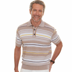 L'Homme Moderne Polo jacquard Amalfi