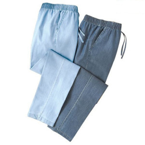 L'Homme Moderne Pantalons Denim Silky - les 2