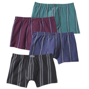 L'Homme Moderne Boxers coton rayés - les 4