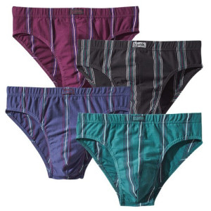 L'Homme Moderne Slips coton rayés - les 4