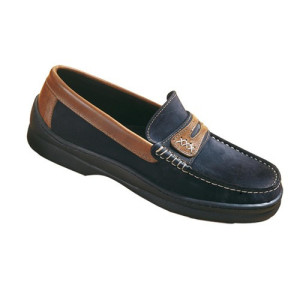 L'Homme Moderne Mocassins bateau cuir et nubuck