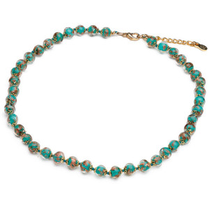 L'Homme Moderne Le collier Murano émeraude