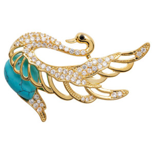 L'Homme Moderne Broche Cygne