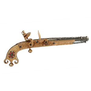 L'Homme Moderne Pistolet Flintlock écossais de 1760