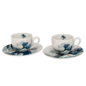L'Homme Moderne Le coffret de deux tasses La Grande Vague