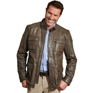L'Homme Moderne Parka cuir