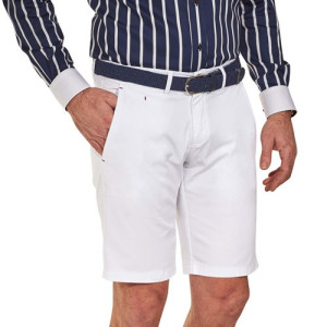 L'Homme Moderne Bermuda blanc blanc Élégance