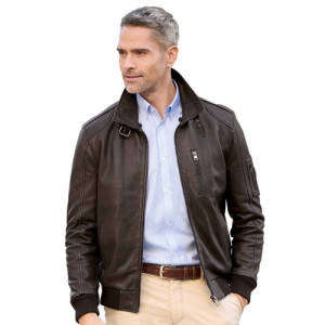 L'Homme Moderne Blouson cuir Aviateur