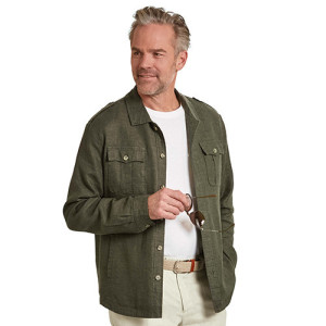L'Homme Moderne Veste-chemise en lin