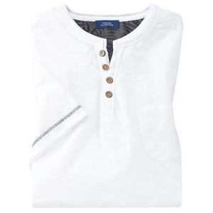 L'Homme Moderne Tee-shirt col tunisien