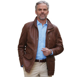 L'Homme Moderne Veste cuir d'agneau