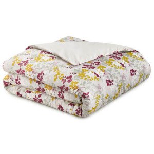 L'Homme Moderne Housse de couette Fleurs de Satin BlanClarence(r)