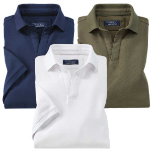 L'Homme Moderne Polo coton fresh - les 3