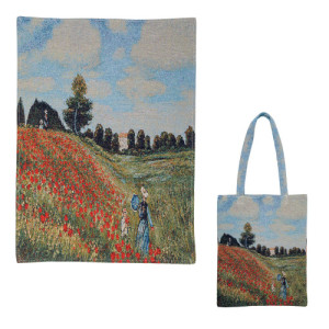 L'Homme Moderne La tapisserie Les Coquelicots de Monet