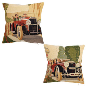 L'Homme Moderne Housse de coussin - Voitures de collection