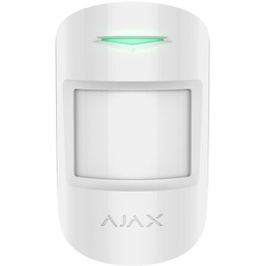 AJAX Superior Motionprotect Plus Pir-Sensor + Mikrowellengeeignet, Kabellos, Tierimmun, Weiß 133222.02.Wh1