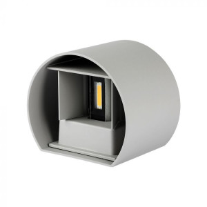 V-Tac Vt-756 6w Led-Wandleuchte Doppel-Led-Cob 110lm/w Satingrau, Verstellbarer Strahl 4000k Ip65 -217092