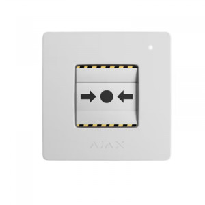 AJAX 87645.171.Nc1 Manualcallpoint Juwelier Weißer Programmierbarer Drahtloser Handtaster Für Alarme Und Notfallszenarien