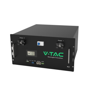 V-Tac Vt-48200b Ess Speicherbatterie Für Solaranlage Von Lfp Lithium Rack Für Einphasigen Photovoltaik-Wechselrichter 48v 9,6 Kwh 200ah Sku 11523