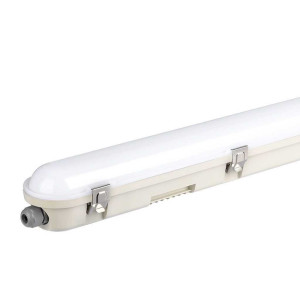 V-Tac Pro Led-Deckenleuchte 48w Chip Samsung Ip65 120lm/w 150cm Satinierte Abdeckung/weißer Körper 6400k M-Serie Sku 2120214