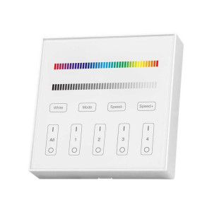 V-Tac Vt-2437 Led-Streifen-Bedienfeld Rgb+w Wireless Smart Dimmer Wand-Touch-Wlan Für Led-Streifensteuerung Sku 2917