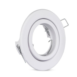 V-Tac Vt-7227 Gu10 / Gu5.3 Led-Einbaustrahler Metall Rund Weiß Einstellbar - Sku 3469
