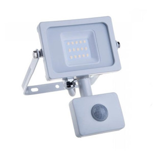 V-Tac Pro Vt-10-S 10w Led Flutlicht Pir Sensor Chip Samsung Smd 4000k Ultra Slim Weiß Ip65 - Sku 434
