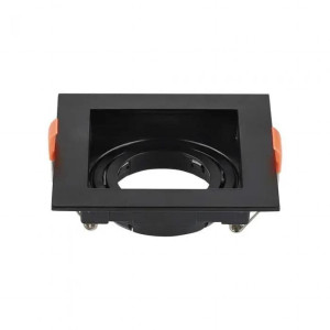 V-Tac Vt-933-B Quadratischer Led-Einbaustrahler Gu10 Schwarze Farbe Polycarbonat 95x95mm Sku 6657