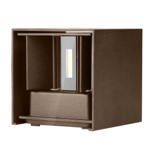 V-Tac Vt-759-12 11w Led Wandleuchte Quadratisch Corten Doppelter Lichtstrahl 3000k - Sku 6820