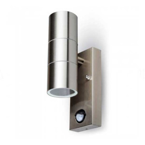 V-Tac Vt-7621pir Wand-Beschlag 2xgu10 Mit Sensor Stahlkörper 2 Richtung 230v - Sku 7503
