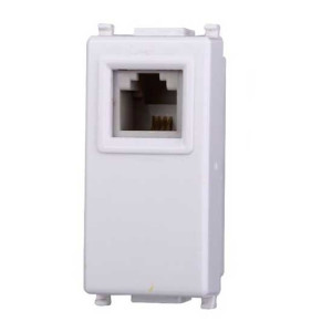 Ettroit Telefondose Rj11 Kompatible Vimar Plana Weiß Farbe  Ev2354