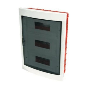 Faeg Unterputz Schaltschrank 36 Module Mit Weißem Rahmen Und Getönter Tür 335x510x85mm Ip40  - Fg14336
