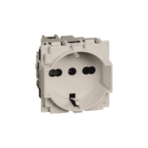 Bticino Steckdose  Living Now Deutscher Standard In Zwei Center Konfiguration 2 Module - Sand Km4140a16
