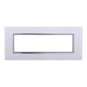 Ettroit Bticino Livinglight Kompatible Platte Mit 7 Glasmodulen, Weiße Farbe – Ln84701