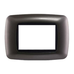 Ettroit Kompatible Abdeckrahmen Bticino Livinglight 3 Module Konvexer Kunststoff Titan Farbe