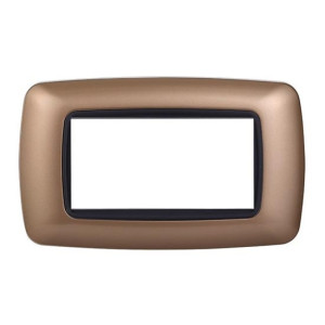 Ettroit Kompatible Abdeckrahmen Bticino Livinglight 4 Module Konvexer Kunststoff Gold Farbe